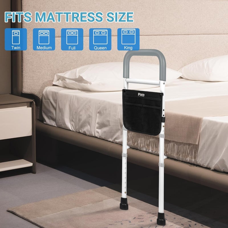 Panta Bed Rails for Elderly Adults Safety,Grey - Image 3